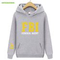 FBI Print pullover Hoodie for Men