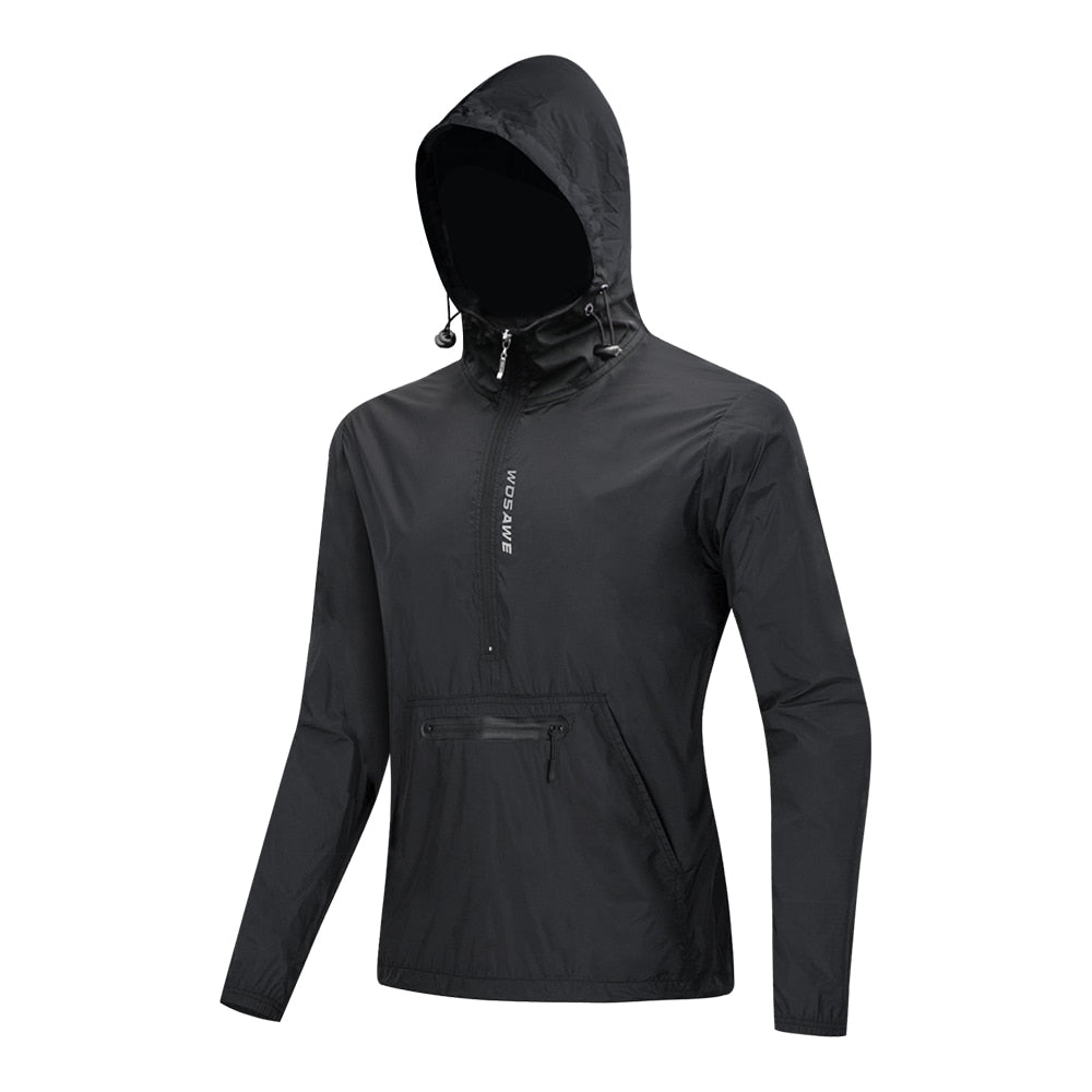 Comprar bl245-black WOSAWE Windproof &amp; Waterproof Cycling Hooded Jackets