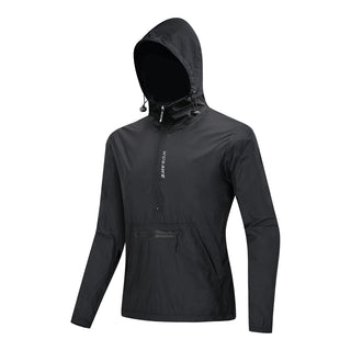 Buy bl245-black WOSAWE Windproof &amp; Waterproof Cycling Hooded Jackets