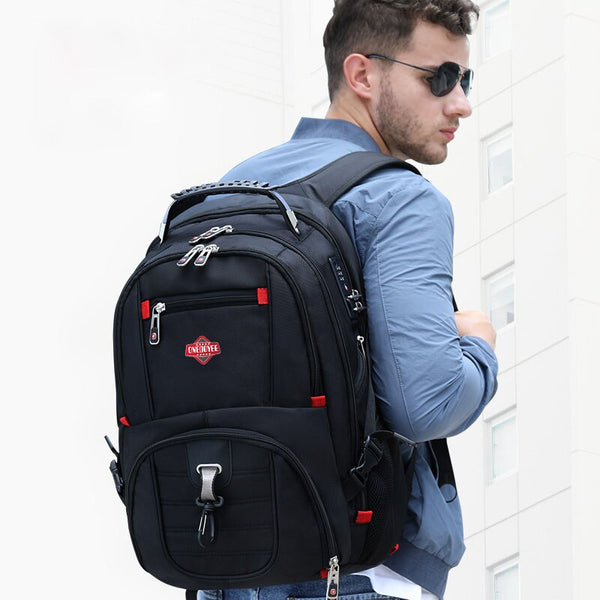 Anti Theft Backpack for Men Code Lock 17.3 Inch with USB Charging