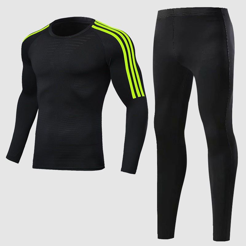 3pcs Set Compression suit for men, Compression legging for running