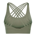 NWT Cross Tank Yoga top Backless Push Up Crop Bra Size XS-XLThis NWT Cross Tank yoga top is designed to provide comfort and style in the studio. The backless cut and push-up design coupled with the cotton spandex blend fabric0formyworkout.com