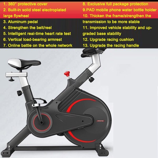 Indoor Weight Loss Spinning with Rotary Resistance Adjustment XB in white