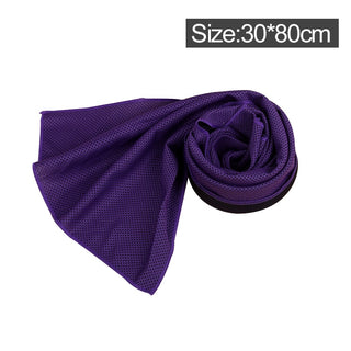 Buy purple-1 Microfiber Towel Quick-Dry Summer Thin Travel Breathable Beach Towel Outdoor Sports Running Yoga Gym Camping Cooling Scarf