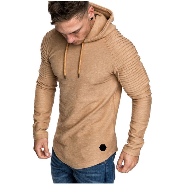 Long Sleeve Slim fit Hooded Sweatshirt for Men