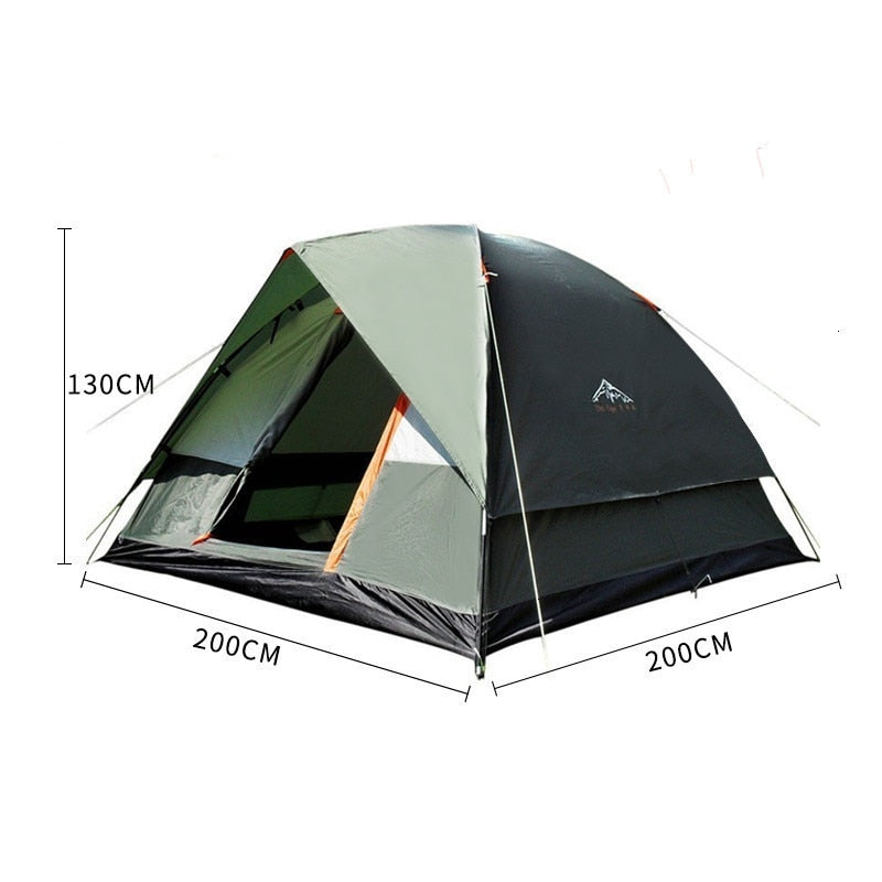 3-4 Person Windbreak Camping Tent Dual Layer Waterproof Pop Up Open Anti UV Tourist Tent For Outdoor Hiking Beach Travel Camping Decathlon. Millet3-4 Person Windbreak Pop Up Camping Tent with Dual Layer Waterproof & Anti UV 