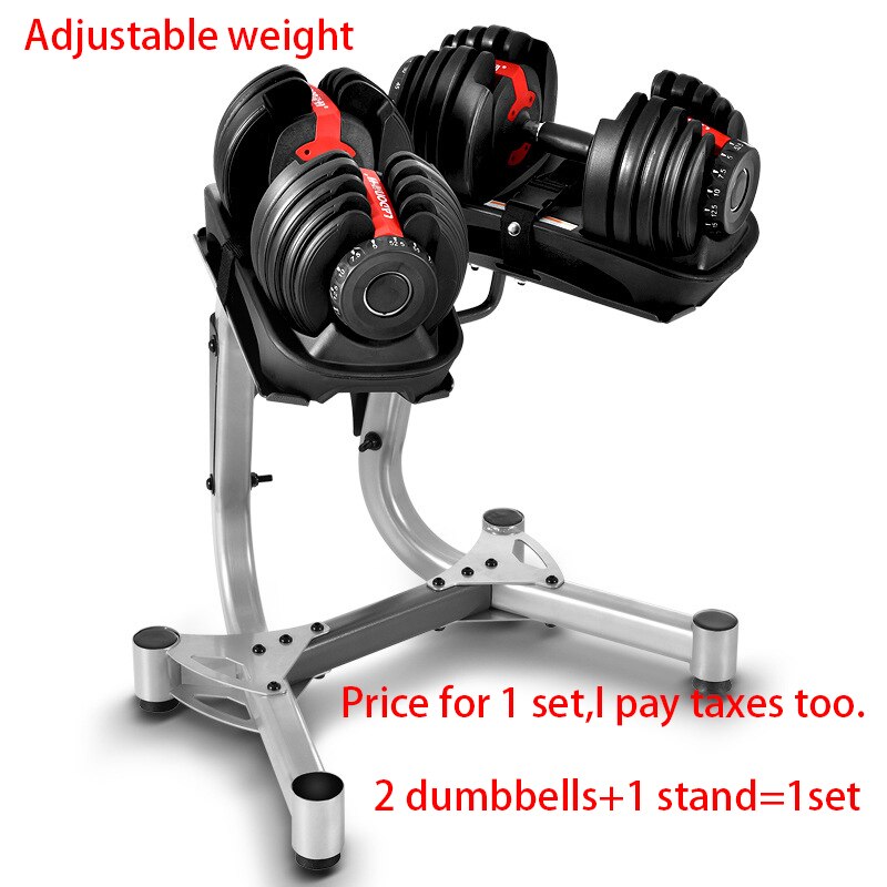 MIYAUP adjustable dumbbell and barbell indoor body building 15-40kg assembly and disassembly electroplated dumbbell - 0