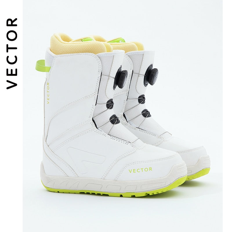 Professional Women's Ski Shoes Warm Waterproof Snowboard Boots Non-slip Leather Breathable Snow Ski Boots Ski Equipment
