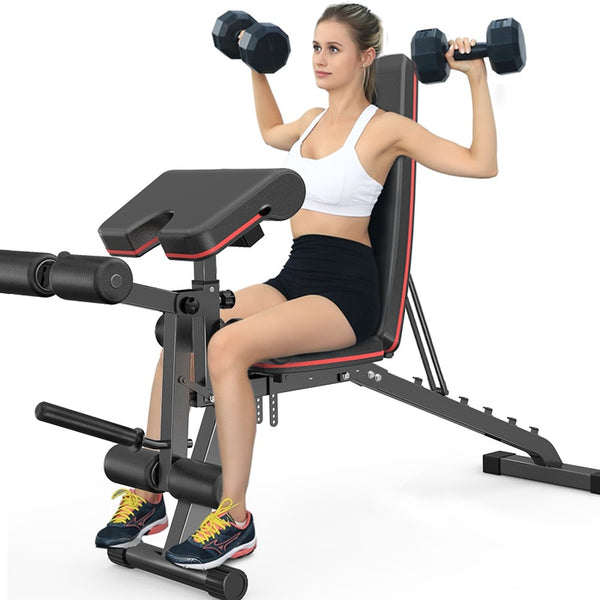 Training 6 In 1 Gym Bench Multifunctional Supine Board Foldable bench