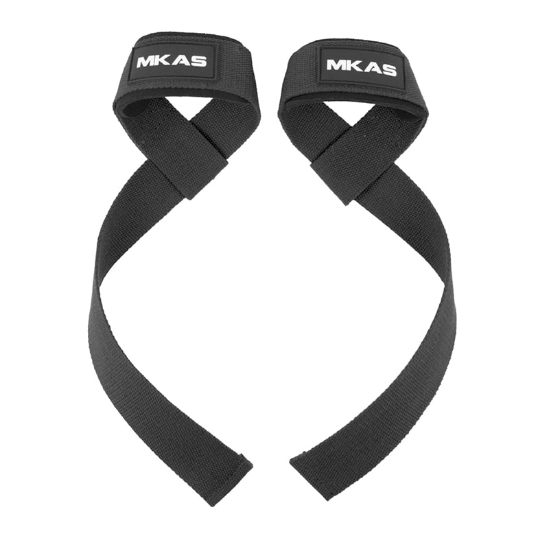 MKAS Weight lifting Wrist Straps with Non Slip Flex Gel Grip