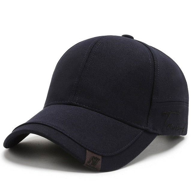 Acheter navy High Quality Solid Baseball Caps for Men Outdoor Cotton Cap Bone Gorras CasquetteHomme Men Trucker Hats