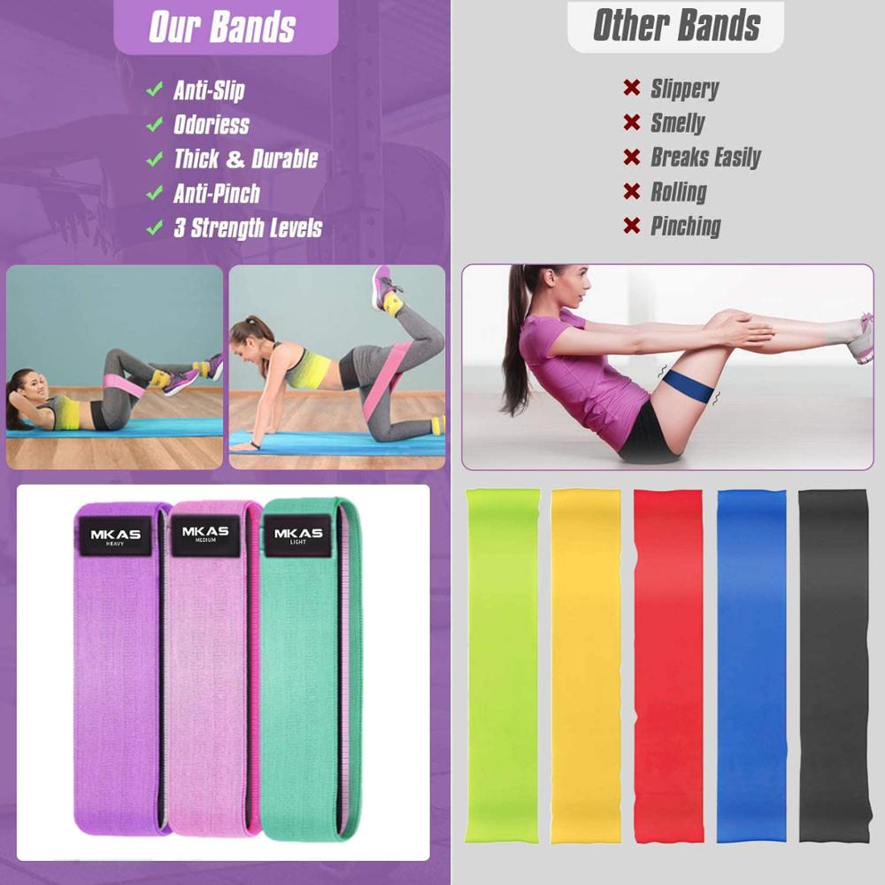 Hip Fitness Resistance Exercise Bands exercise resistance bands