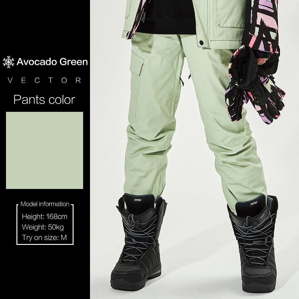 VECTOR  Ski Jacket or Pants set Warm Windproof Waterproof  Snowboard Ski Coat Trousers