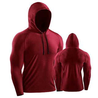 Male quick-dry hooded training top in different sizes and coloursSPECIFICATIONS
Comfortable hooded top with drawstring hood made of quick drying material. Great for outdoor workouts in various colours and sizes up to 3XL
Weight(ap0formyworkout.com
