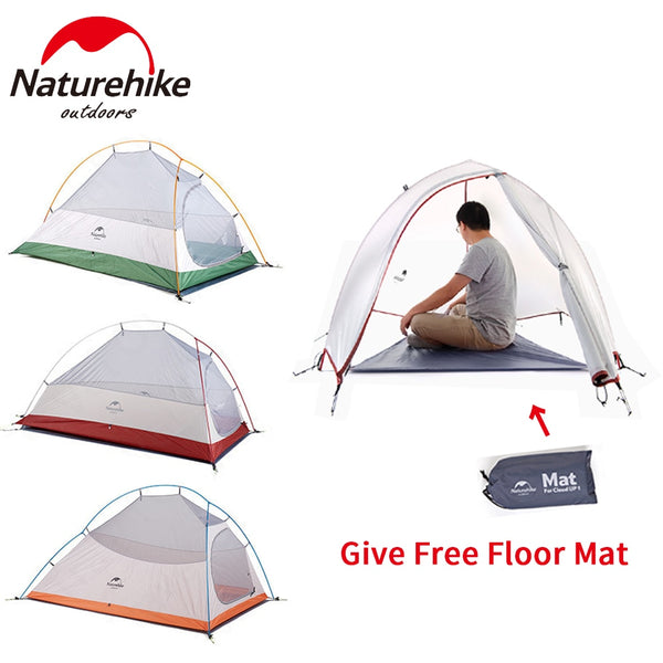 Naturehike Cloud Up 1.2kg Ultralight Silicone Camping Tent Single Person 20D Silicone