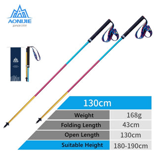 AONIJIE E4201 M-Pole Carbon Fiber Folding UltralightQuick Lock Trekking Poles for Hiking Pole JD SPORTS, DECTHLON