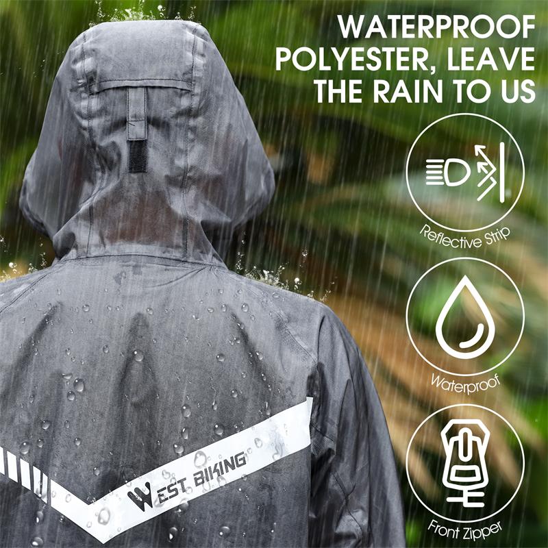 WEST BIKING Cycling Reflective Waterproof Windproof Raincoat & Trausers