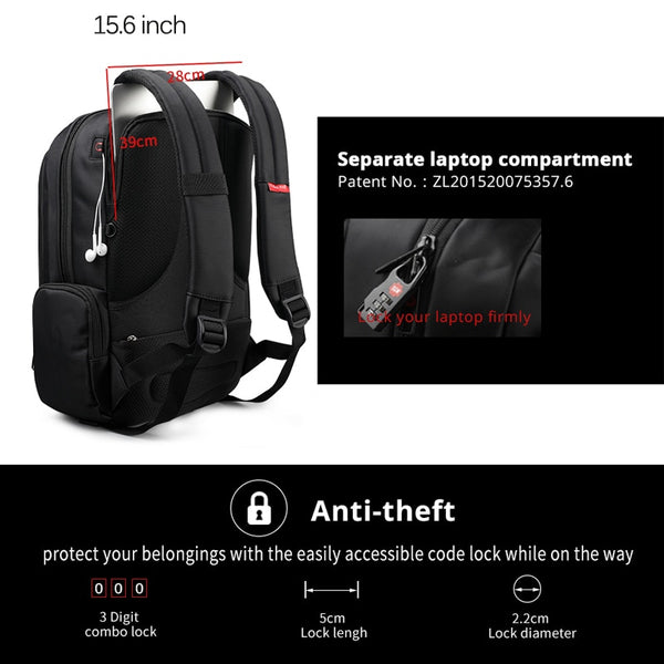 15.6inch 27L USB Charging Anti theft Waterproof BackpacksThe Tigernu 15.6inch 27L USB Charging Anti theft Waterproof Nylon Mochila Travel Men Backpacks Bag is a practical and reliable choice for those seeking a casual busi0formyworkout.com
