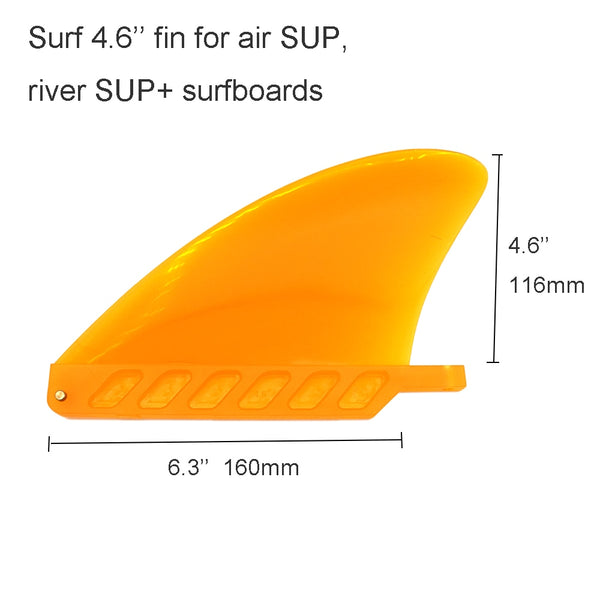 4.6 Inch Soft Flex Centre Fin with Screw White Water For surf board