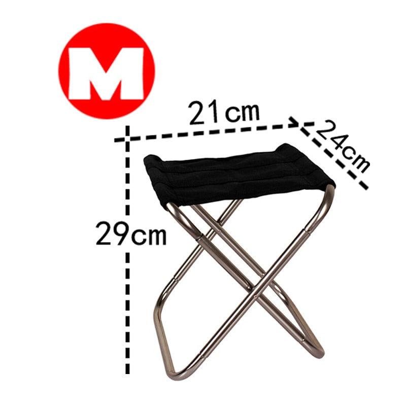 Ultralight Folding Chair Picnic Camping Chair Travel Foldable Aluminium Durable Portable Fishing Seat Outdoor Travel Furniture-4