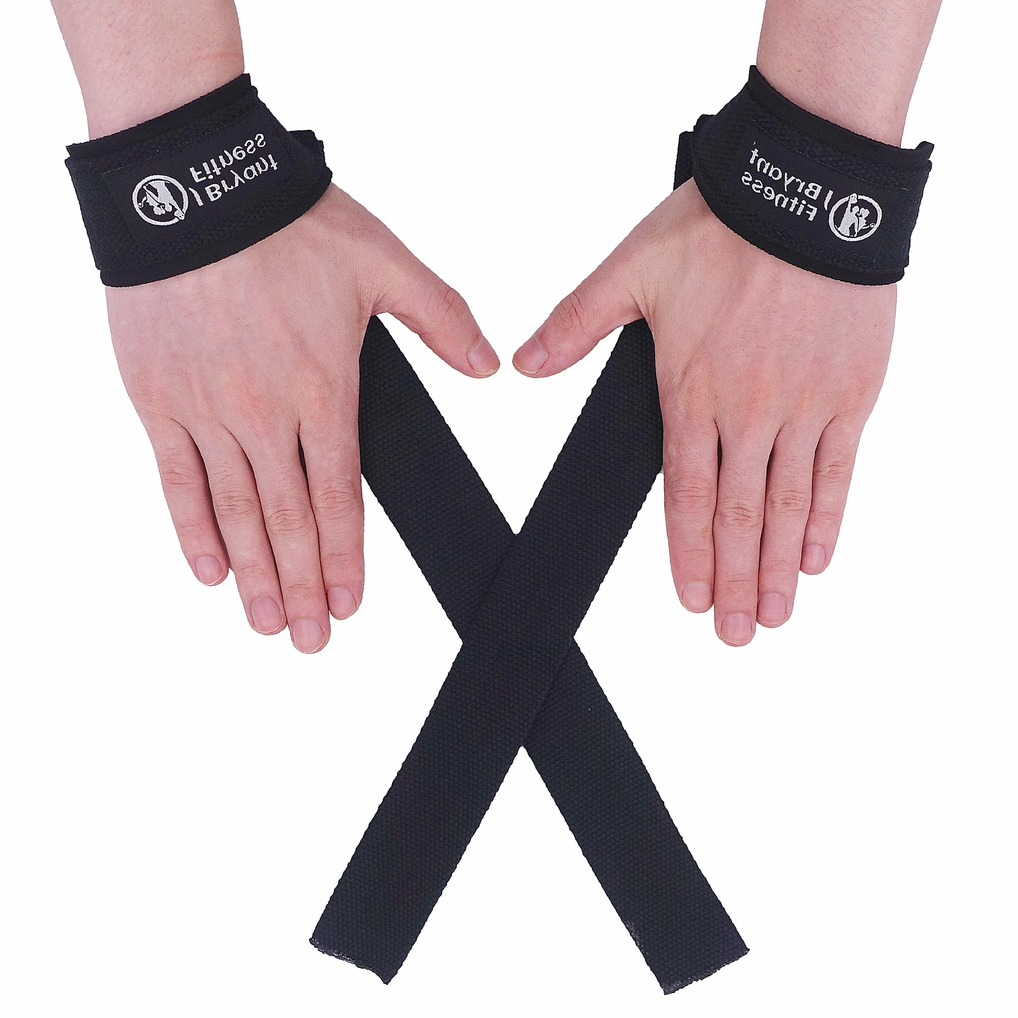 1 Pair Anti-slip Fitness barbell grip Wrist Wraps Various Colours-25