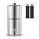 Gravity Water Filter System Water Filtration Bucket. Stainless steel