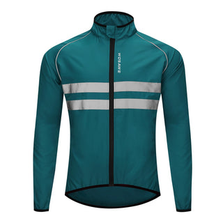 Buy bl215-navy WOSAWE Windproof &amp; Waterproof Cycling Hooded Jackets