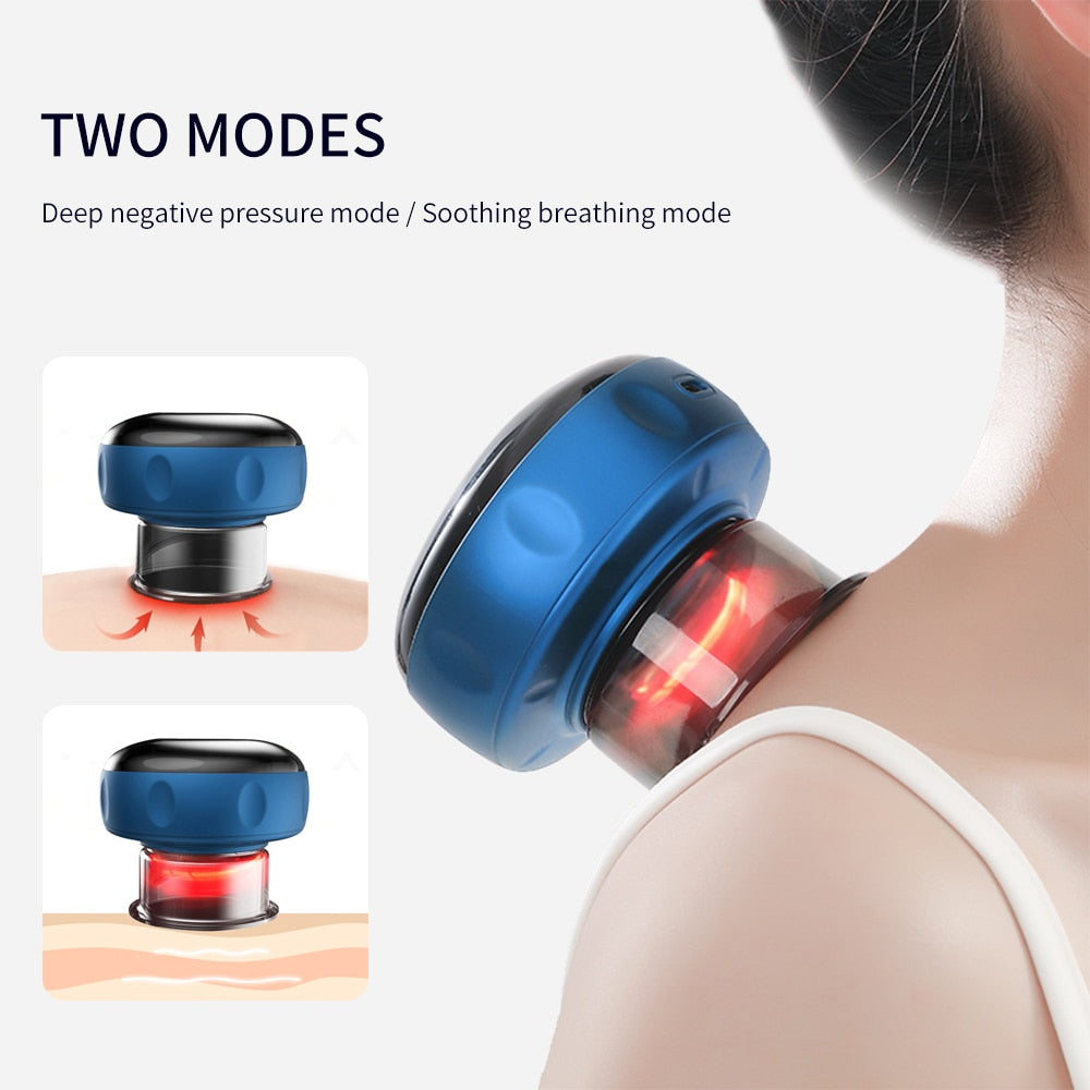 Smart Vacuum Suction Cup Cupping Therapy Massage Jars Anti-Cellulite