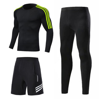 2 pc Compression Quick Drying Spandex Sport & Running Suits for Men