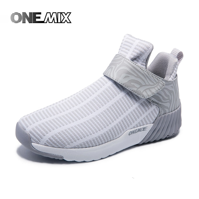 ONEMIX Women High Top Slip-on Damping trainers for Short distance run
