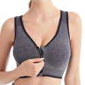Front Zipper Seamless Sports Bralette without Underwire