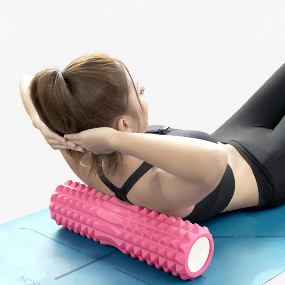 Yoga Column Fitness Women Foam Roller Yoga Pilates Gym Exercises 