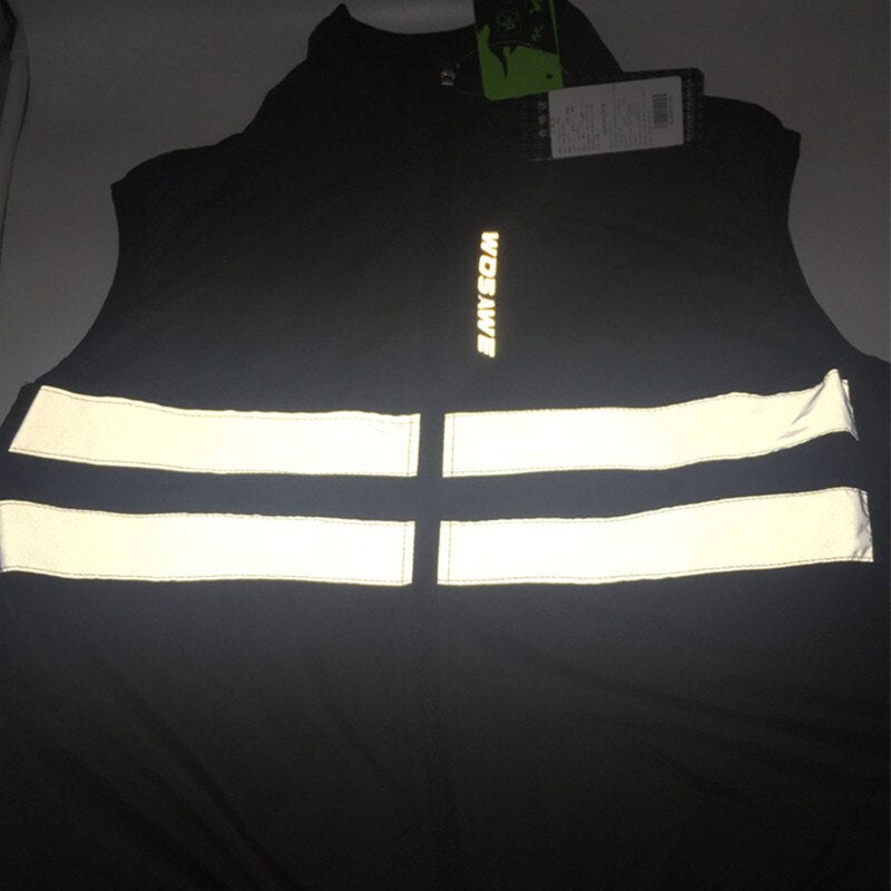 WOSAWE Reflective Cycling Vest Windproof Breathable for Men & Women