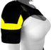 Adjustable Shoulder Support with Back belt in black for either shoulder 
