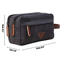 Men Travel Organizer Bags For Shaving Kits Canvas Cosmetic Makeup Toiletry Bag Double Compartments Women Beauty Case