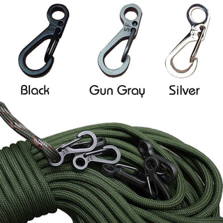 10Pcs/lot Mini Carabiner Keychain Camping Gadgets EDC Survival Equipment Snap Hook Climbing SF Spring Backpack Tactical Gear