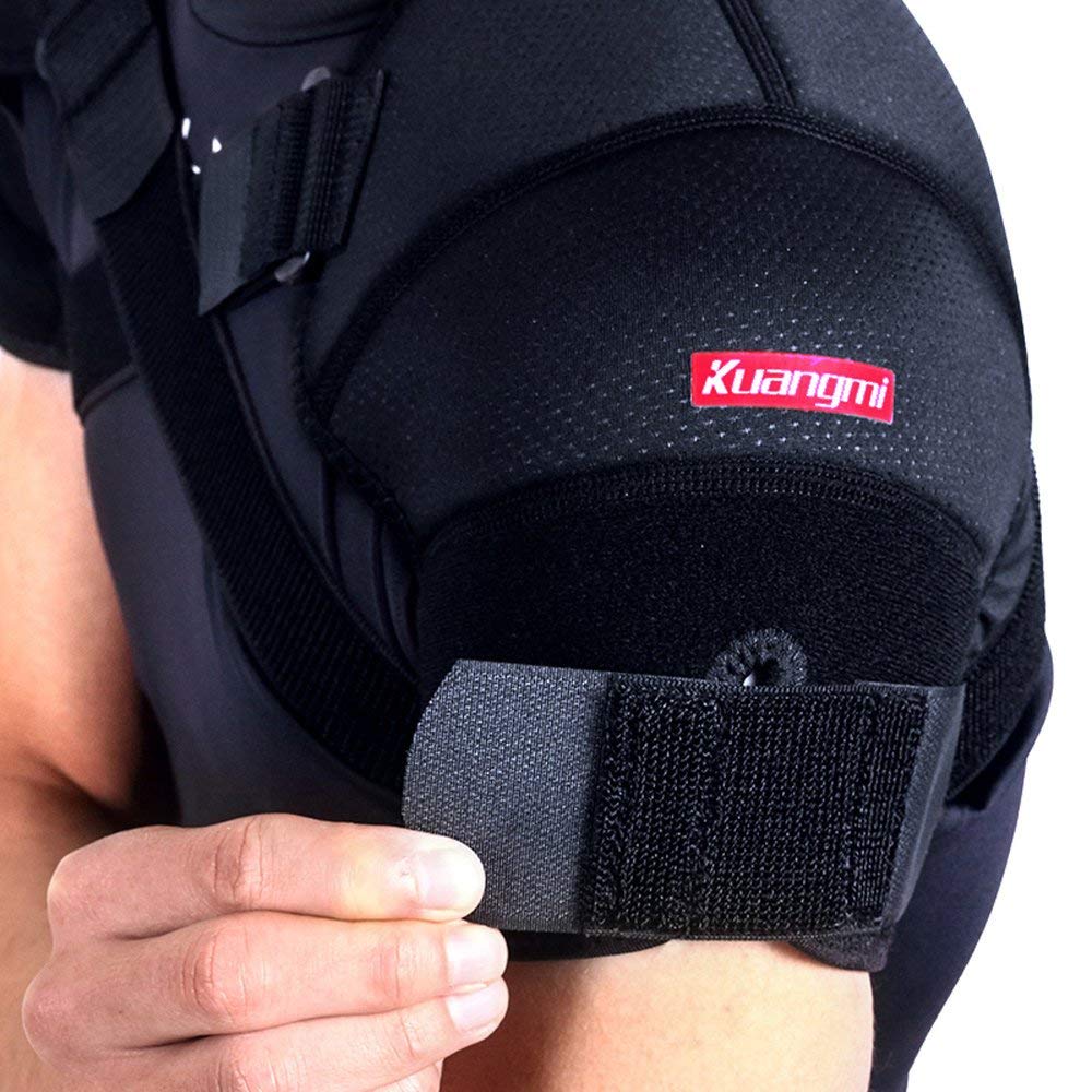 Kuangmi 7K-foam Adjustable Double cross Shoulder Brace for Shoulder Support & Back Pain Relief 