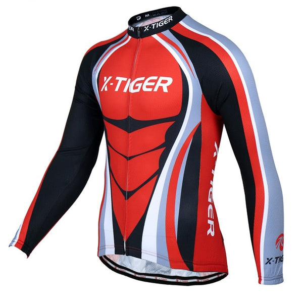 X-TIGER Cycling Long Sleeve  Jerseys Bike