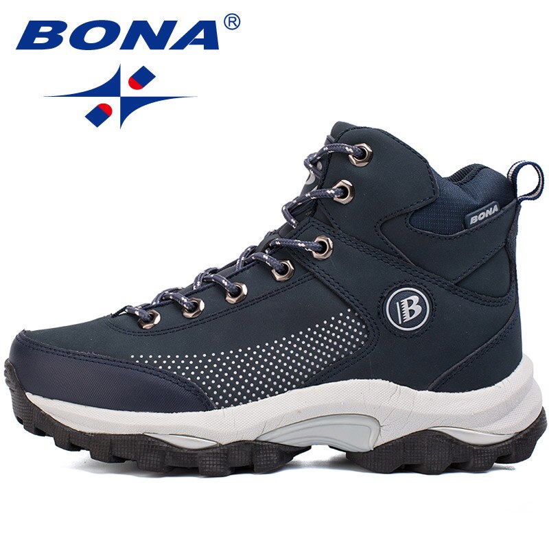 Comprar deep-blue BONA New Popular Style Women Hiking Shoes Outdoor Explore Multi-Fundtion Walking Sneakers Wear-Resistance Sport Shoes For Women