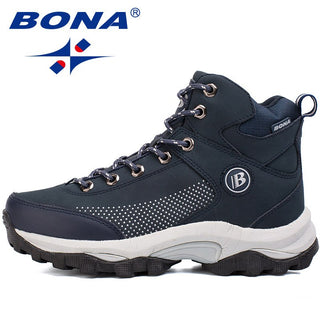Compra deep-blue BONA New Popular Style Women Hiking Shoes Outdoor Explore Multi-Fundtion Walking Sneakers Wear-Resistance Sport Shoes For Women
