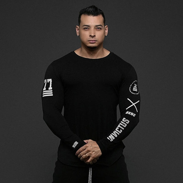 Skinny Long Sleeve Gym & Fitness Tops Quick Dry
