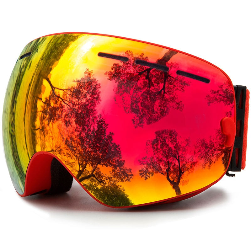 Buy c1-red-red MAXJULI Ski Goggles - Interchangeable Lens - Premium Snow Goggles For Men and Women