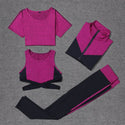 4 PCS Set exercise combo T Shirt, Leggings, Sport Bra and Jacket