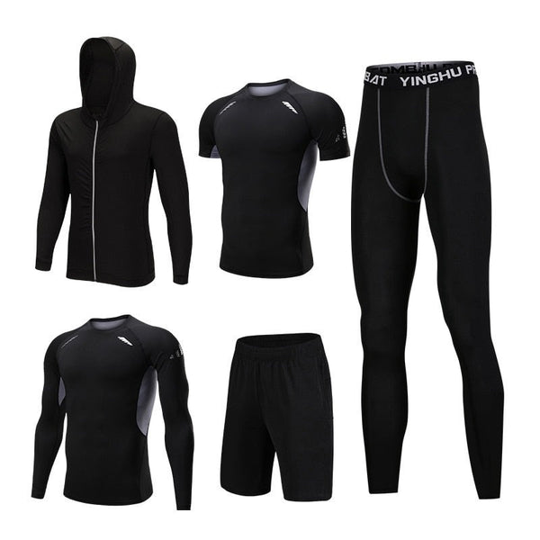 5 Pcs/Set Tracksuit Sports Suit for Men