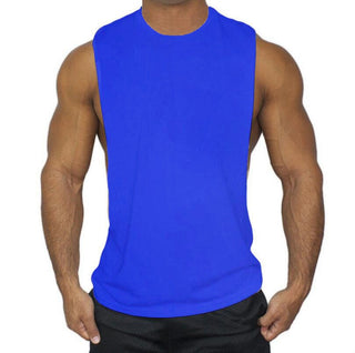 Compra blue-blank Muscleguys Workout Tank Top with Low Cut Armholes