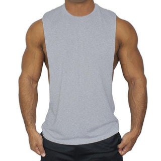 Compra gray-blank Muscleguys Workout Tank Top with Low Cut Armholes
