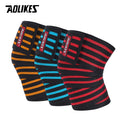 1 Pair Knee Wraps For Weight Lifting Sports in various colours