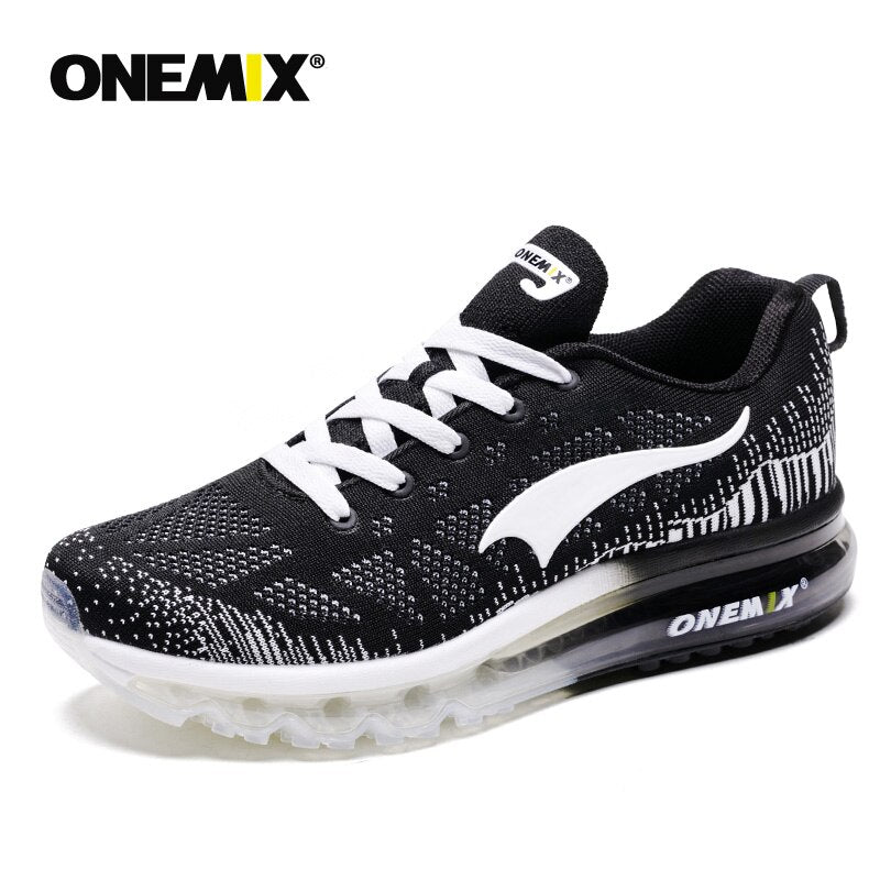 ONEMIX Light Running Mesh Trainers For Women with Sports Blue Air Cushion