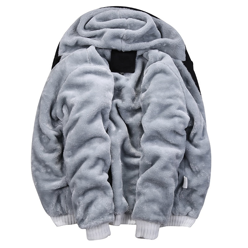 Tracksuits Set Thick Fleece Hoodie + Pants warm hoodies