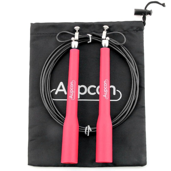 AUPCON Speed Jump Rope Adjustable Skipping Rope 360degree Metal Swivel